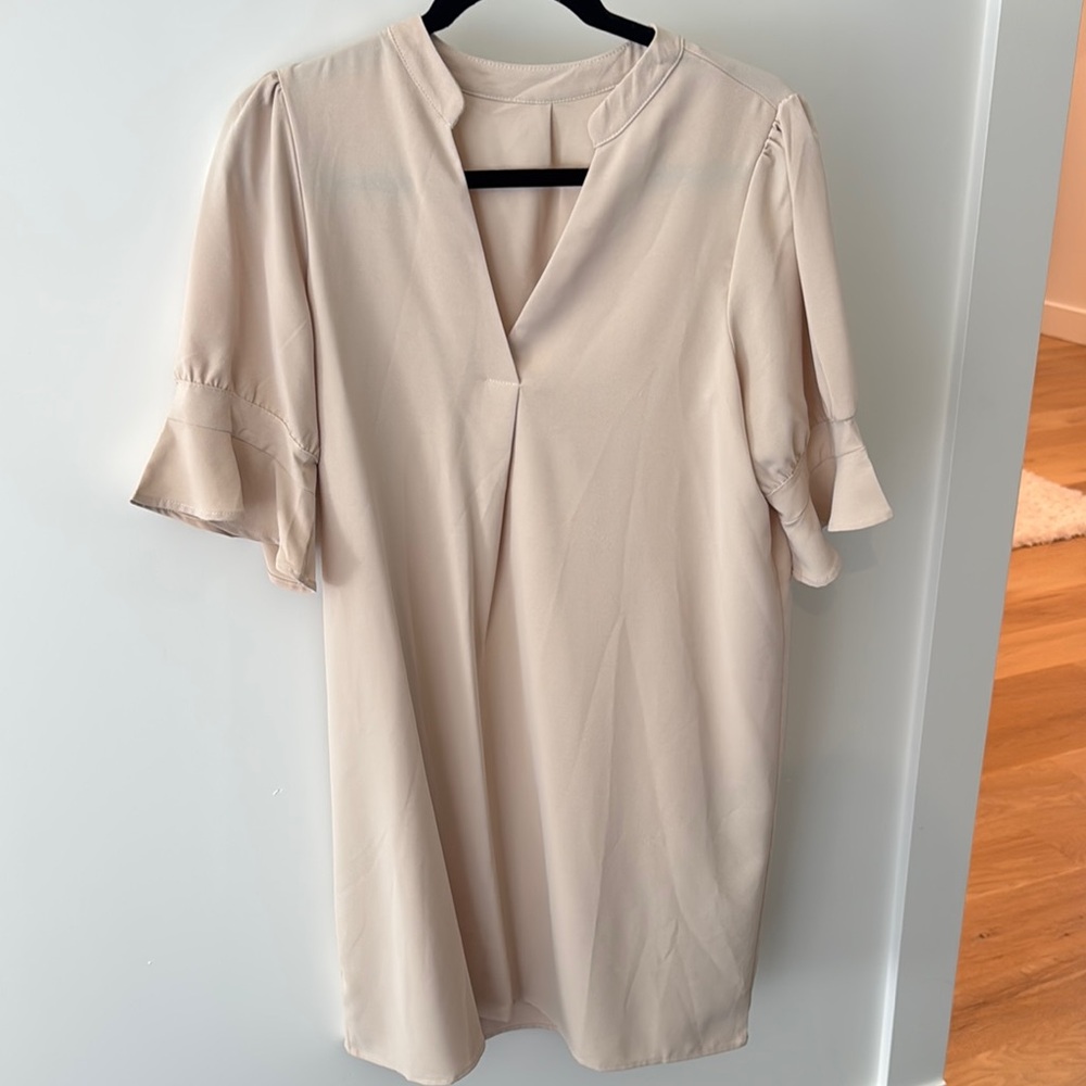 Elegant Cream Women’s Dress
